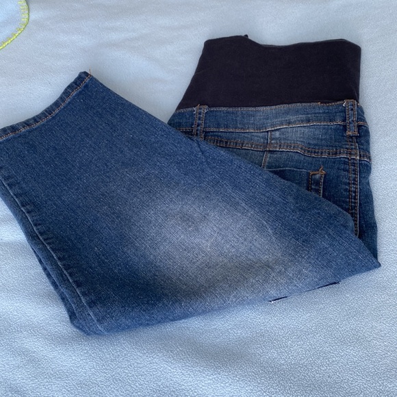 Thyme Maternity Cropped Jeans size S - Picture 14 of 15